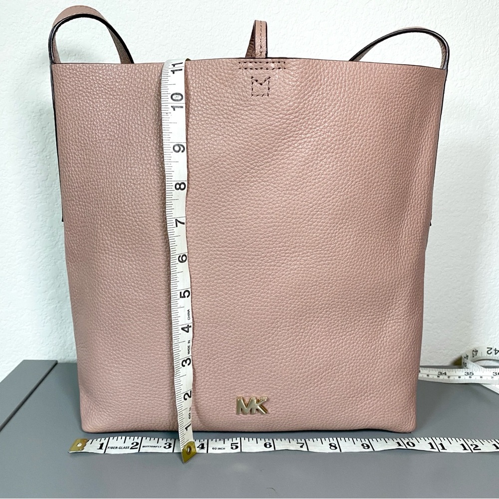 Michael Kors Blush Baby Pink Leather Messenger Tote Crossbody Bag - Picture 8 of 13